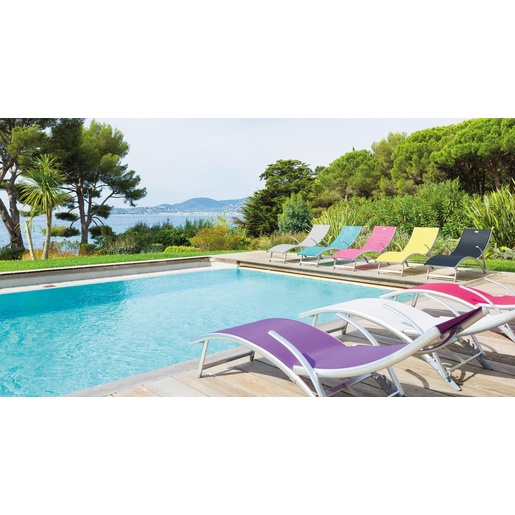 Transat Samba Bleu Fauteuils Detente Et Loveuses La Foir Fouille