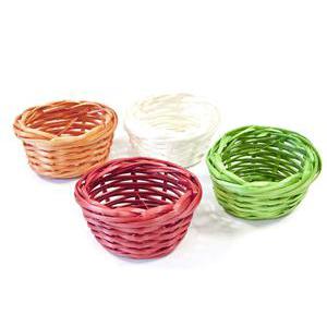 Petit Panier Osier Rouge Decoration Mariage La Foir Fouille