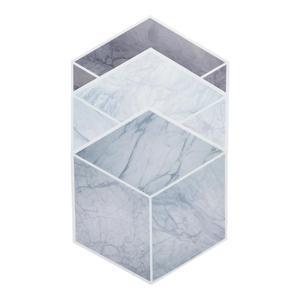 Sticker adhesilf mural geometrique carree x 3