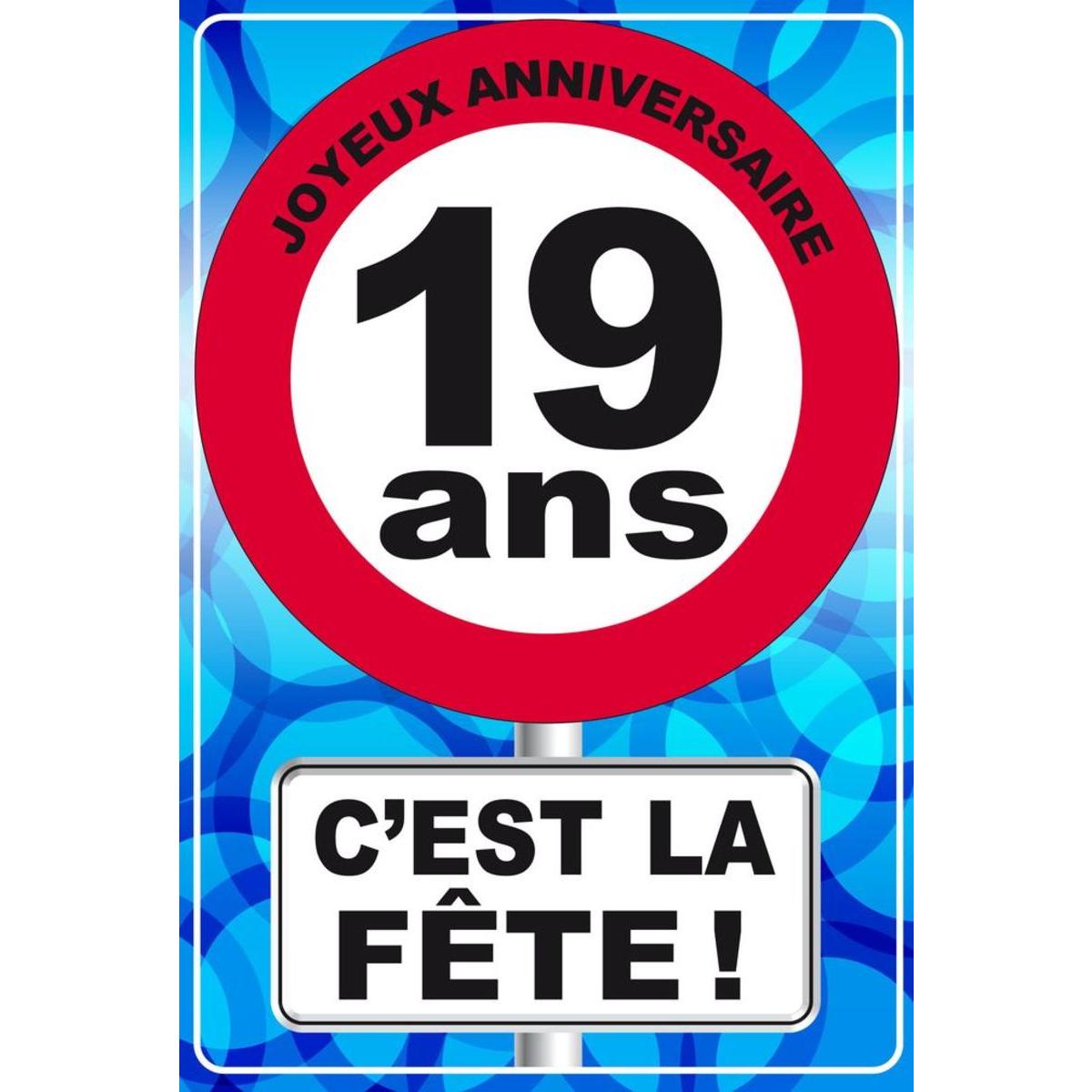 Carte Postale Badge 19 Ans Anniversaire La Foir Fouille