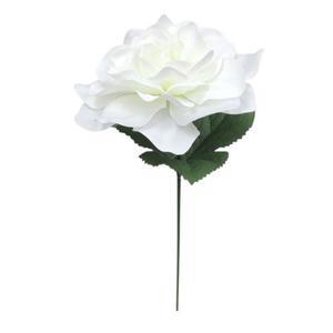 Rose à piquer - H 22 cm - Blanc