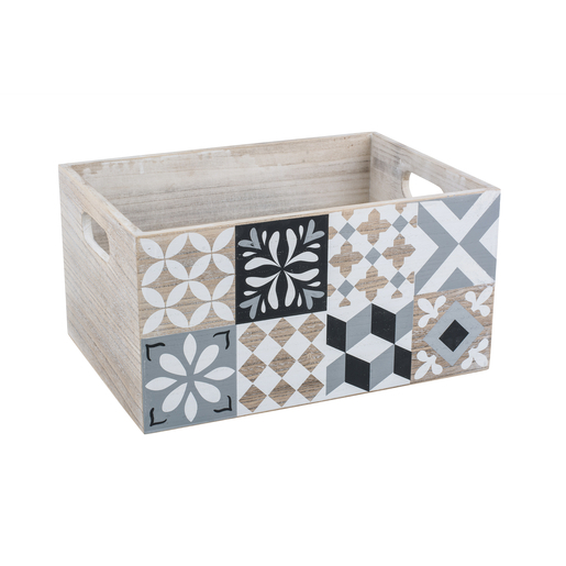 Caisse En Bois Avec Carreaux Ciment M Paniers Et Boites De