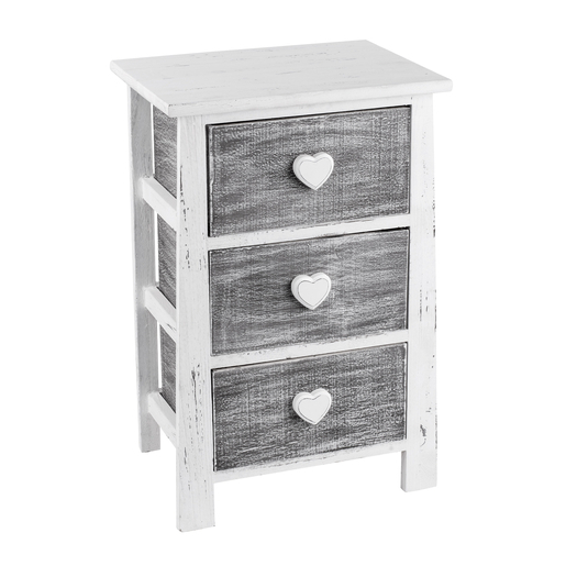 Meuble 3 Tiroirs Blanc Gris Meubles De Rangement Pour La Salle A Manger La Foir Fouille