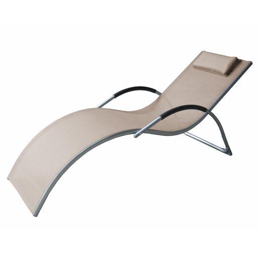 Bain De Soleil Acier Textilene Marron Fauteuils Detente Et