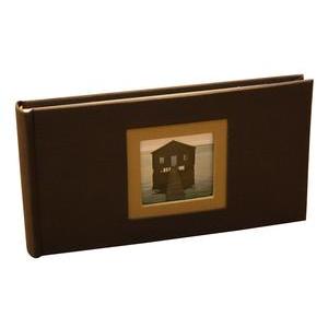 Album photos à L'Italienne avec fenêtre - 12.8 x 23 cm - Marron