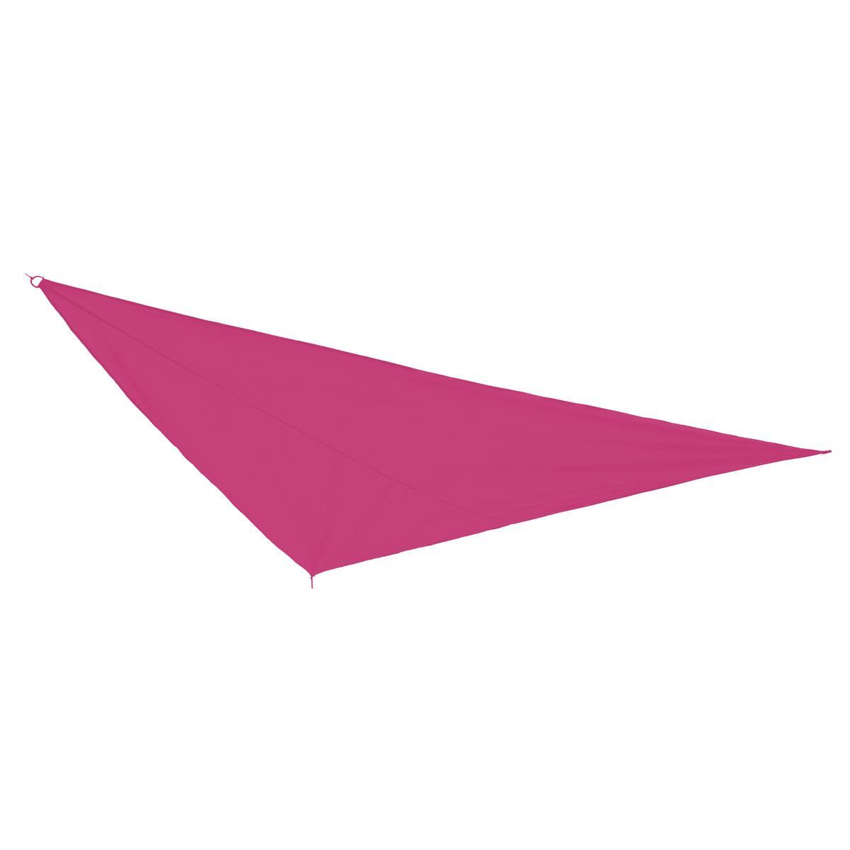 Voile d'ombrage triangulaire - Polyester - 5 x 5 x 5 m - Fuchsia Voile d'ombrage triangulaire - Polyester - 5 x 5 x 5 m - Fuchsia