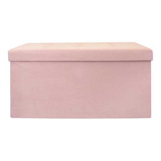 Coffre Banc Pliable 76 5 X 37 5 X H 37 5 Cm Rose Meubles De