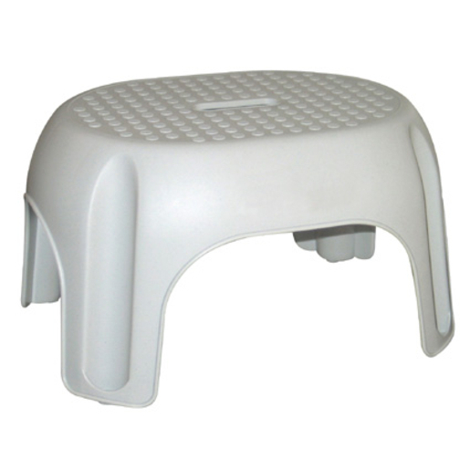 Tabouret Marchepied Plastique Gris Rangement Buanderie La