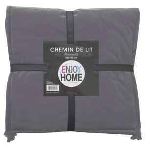 Chemin de lit Nounours - 45 x 180 cm - Gris