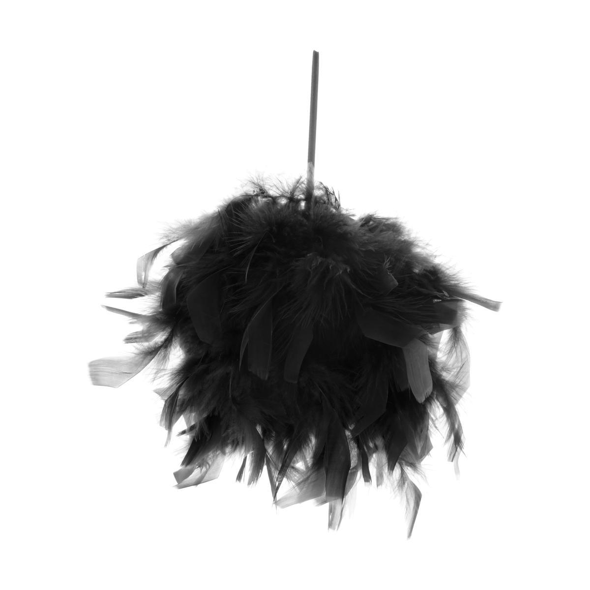 Boule de plumes - Diamètre 10 cm - Noir Boule de plumes - Diamètre 10 cm - Noir