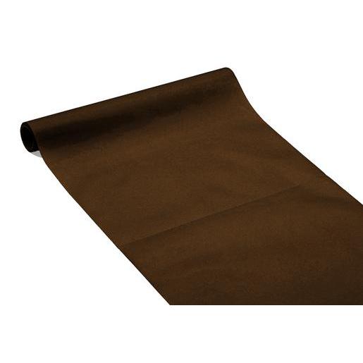 Chemin De Table Intisse Marron Vaisselle Jetable La Foir Fouille