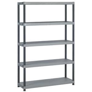 Étagère Giga XL - 5 tablettes - L 120 x H 184 x l 41 cm - Gris