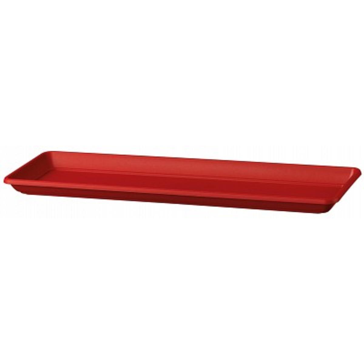 Plateau Kyoto - L 18 x H 3.2 x l 48 cm - Rouge