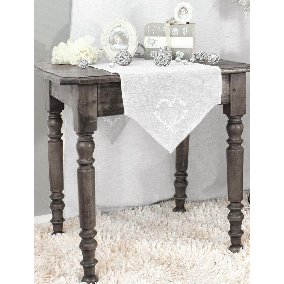 Chemin de table - 100% polyester - 40 x 140 cm - Beige Chemin de table - 100% polyester - 40 x 140 cm - Beige