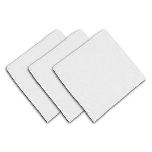 3 serviettes de table Alix - 40 x 40 cm - Différents modèles - Blanc