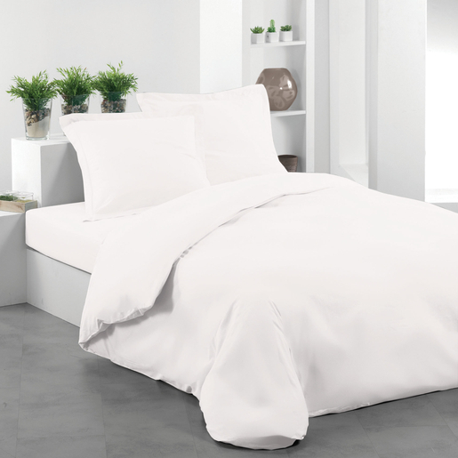 Housse De Couette 100 Coton Blanc Linge De Lit La Foir Fouille