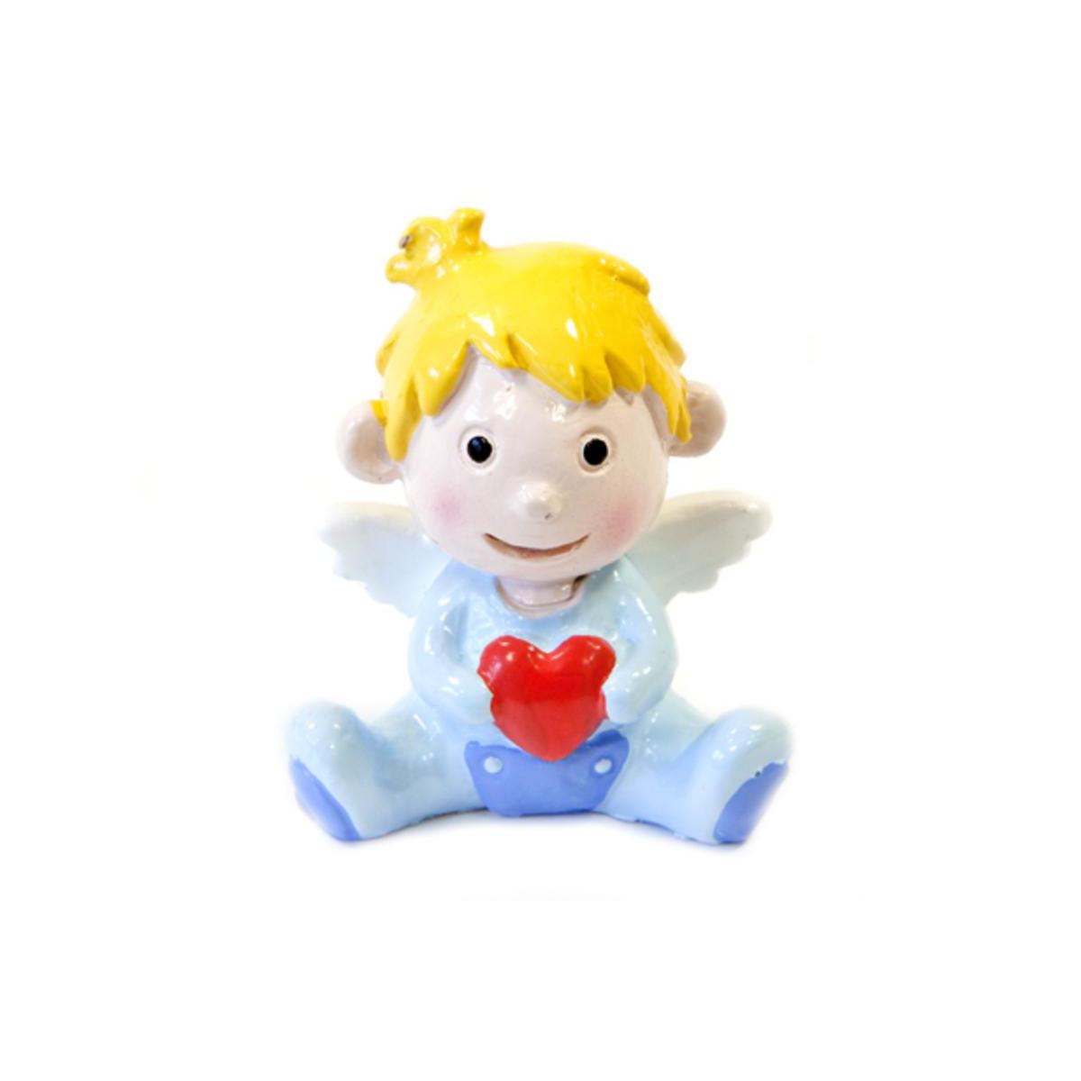 Lot De 2 Bebes Ange Garcon Resine Bleu Tout Pour Feter Une Naissance La Foir Fouille