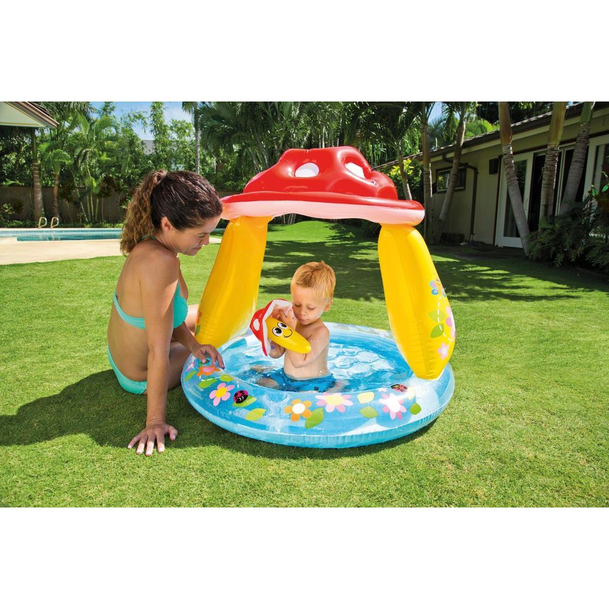 Piscine Pare Soleil Champignon 102 X Cm Piscnes Gonflables La Foir Fouille Piscine Pare Soleil Champignon 102 X Cm Piscnes Gonflables La Foir Fouille