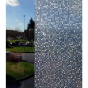 Film statique pour vitrages Pixels - Transparent - L 45 cm