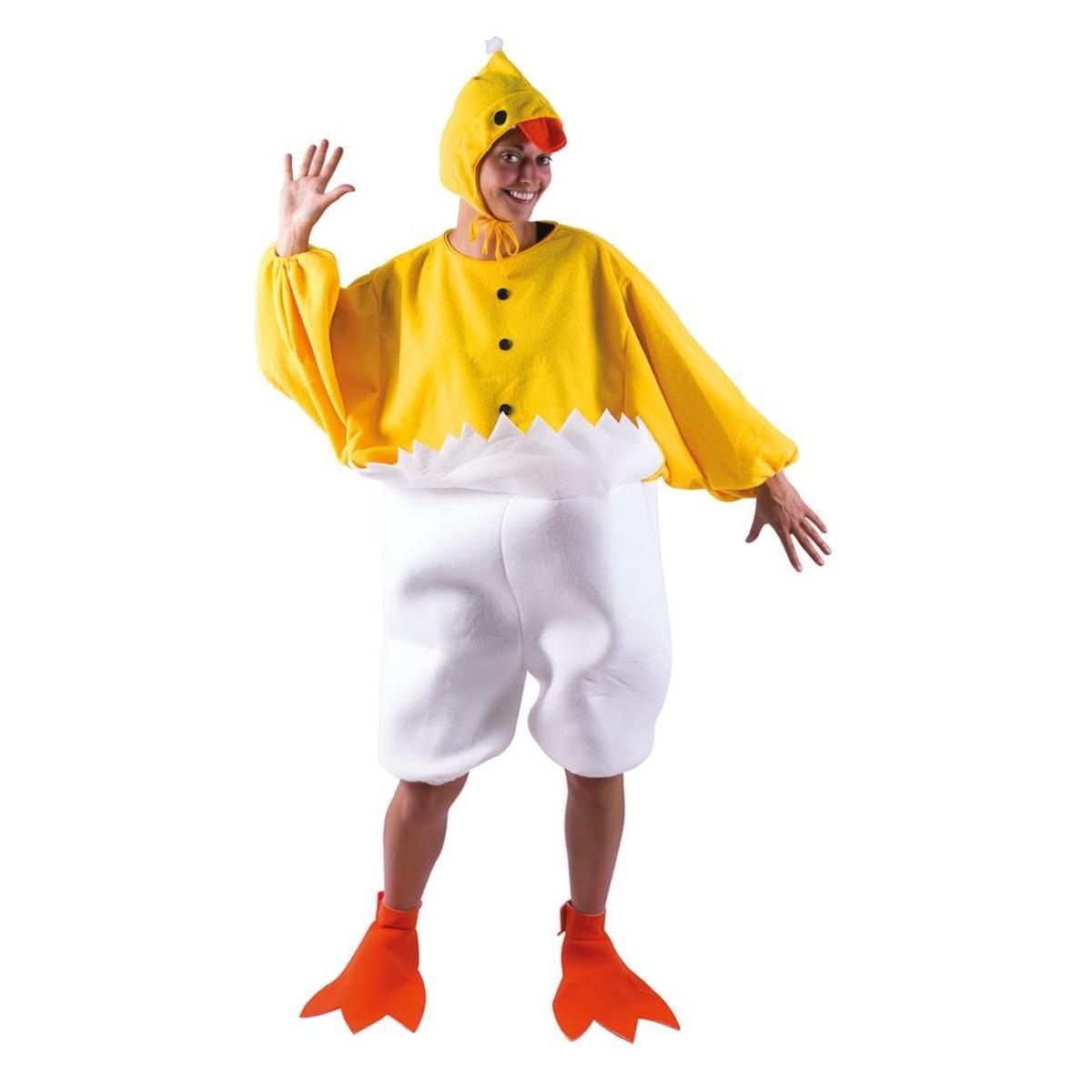 Costume de poussin - Taille adulte unique - L 48 x H 6 x l 44 cm - Jaune - PTIT CLOWN