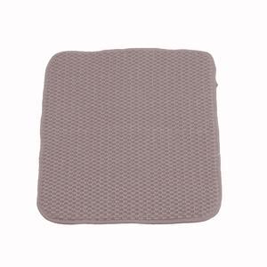 Tapis multi-usages antidérapant - Polyester et polyamide - 40 x 28 cm - Taupe