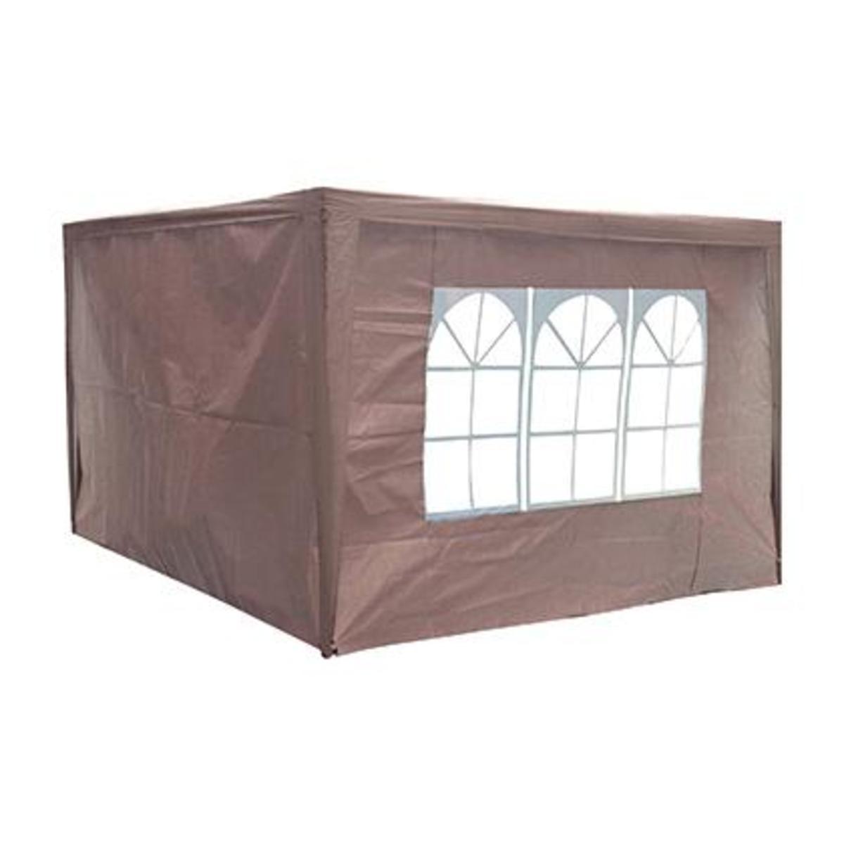 2 rideaux pour tonnelle Pépito - 2.9 x 1.95 m - Marron - MOOREA 2 rideaux pour tonnelle Pépito - 2.9 x 1.95 m - Marron - MOOREA