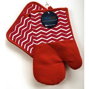Gant + manique - Rouge