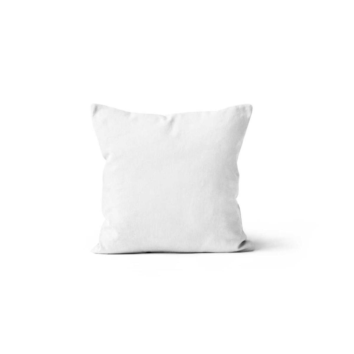 Coussin déhoussable uni Alix - 40 x 40 cm - Différents modèles - Blanc Coussin déhoussable uni Alix - 40 x 40 cm - Différents modèles - Blanc