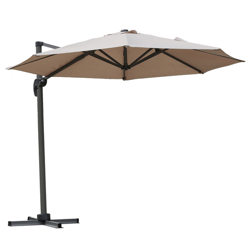 Parasol Deporte Polyester Beige Parasols Pieds De Parasols