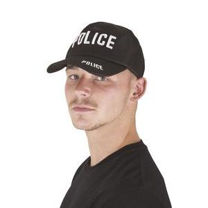 Casquette d'officier de Police - L 24 x H 2 x l 21 cm - Noir - PTIT CLOWN