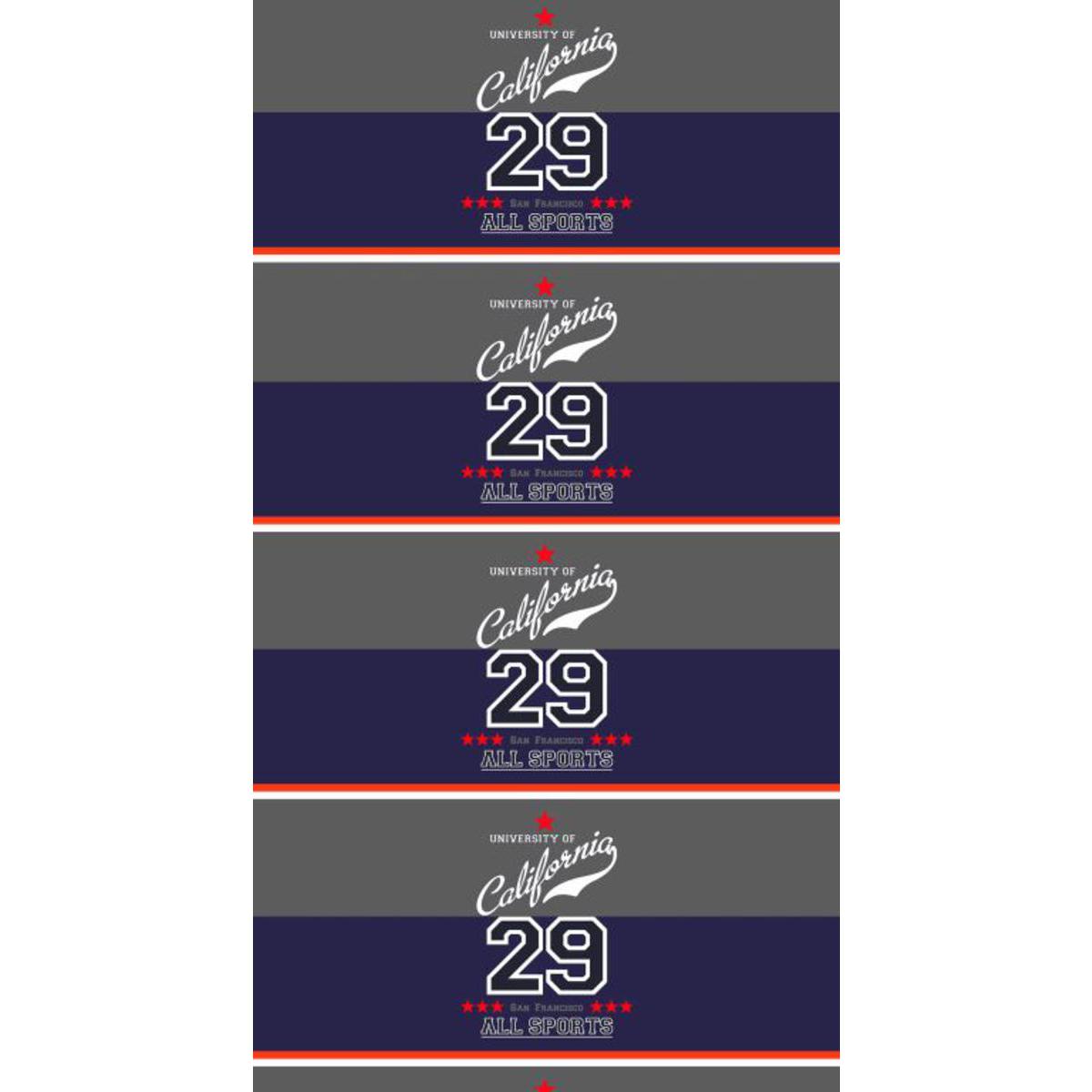 Rideau occultant Campus - Polyester - 140 x 260 cm - Gris et bleu Rideau occultant Campus - Polyester - 140 x 260 cm - Gris et bleu