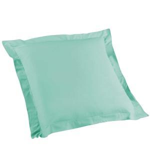 Taie d'oreiller à volant Lina - 63 x 63 cm - Vert menthe