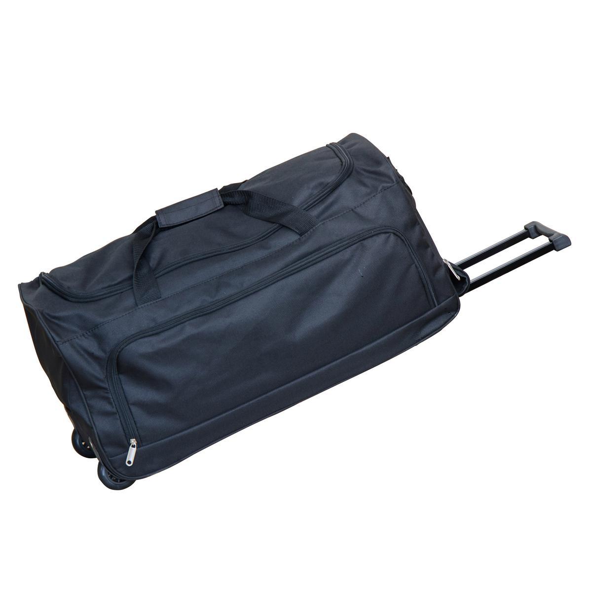 Sac trolley - Polyester - 60 cm - Noir