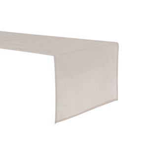 Chemin de table effet soie - 50 x 150 cm - Beige