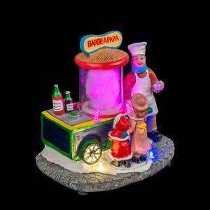 Stand barbe à papa animé LED - 14.5 x H 1 5 x 10 cm - Multicolore