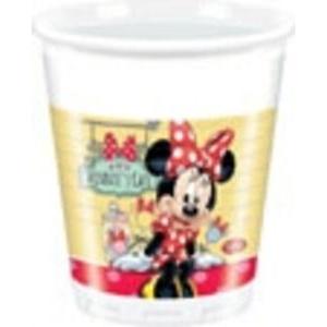 Minnie mouse cafe gobelets plastique x 8 pièces ø 6