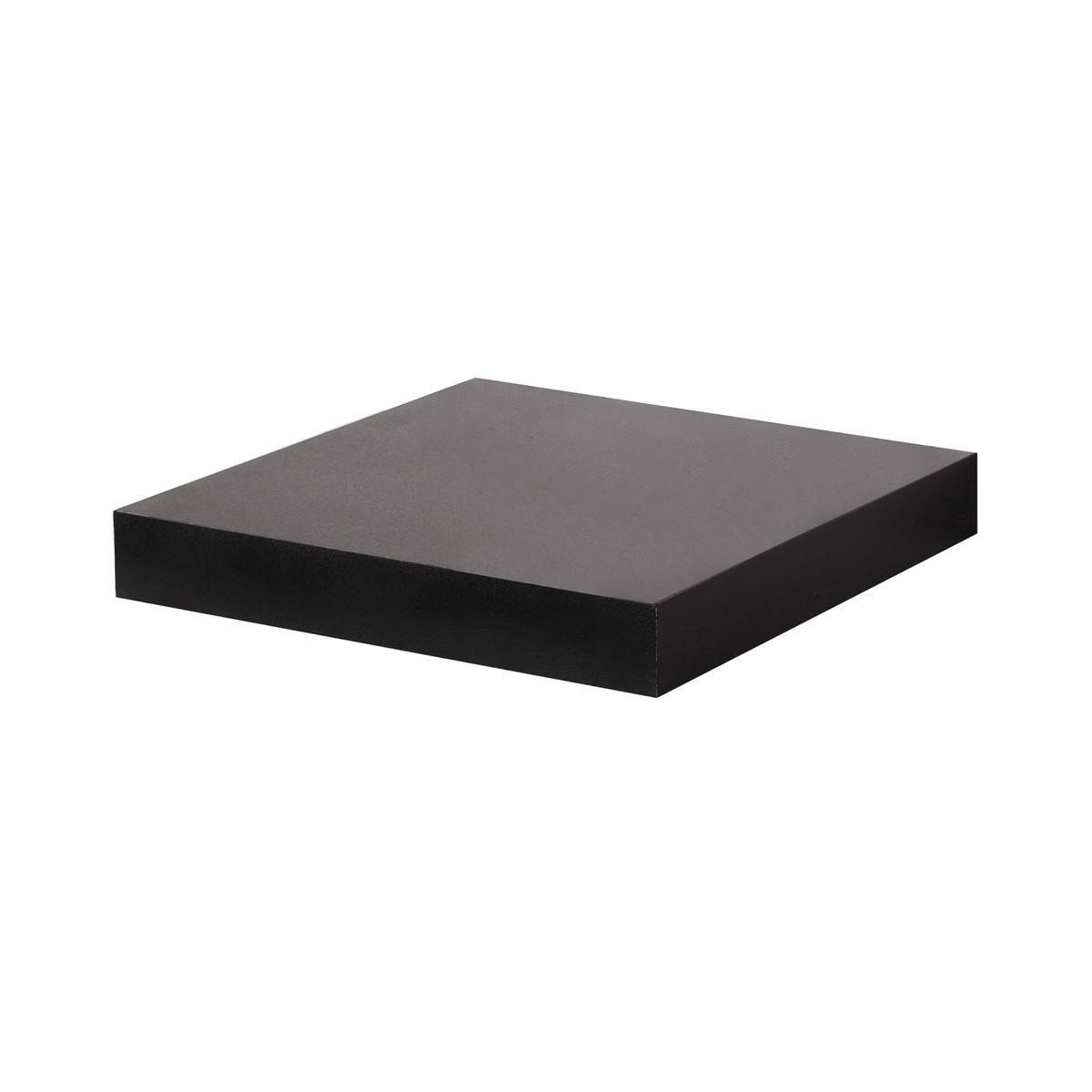 Etagère carrée - 23,5 x 23,5 x H 3,4 cm - Noir Etagère carrée - 23,5 x 23,5 x H 3,4 cm - Noir