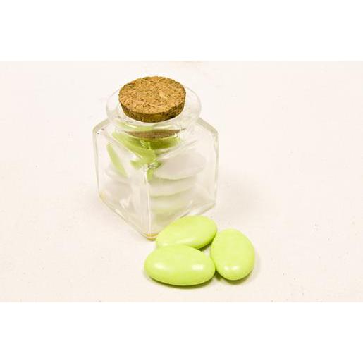 Pot En Verre Carre Blanc Verre Decoration Mariage La Foir