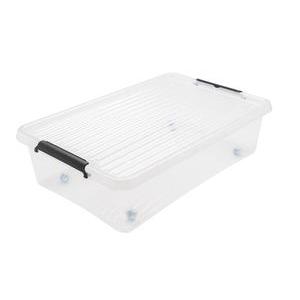 Boite Dessous De Lit A Roulettes 25 L Rangement Plastique La