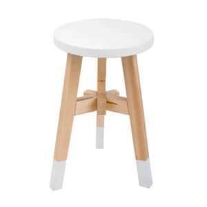 Tabouret - ø 27 x 40 cm - Blanc