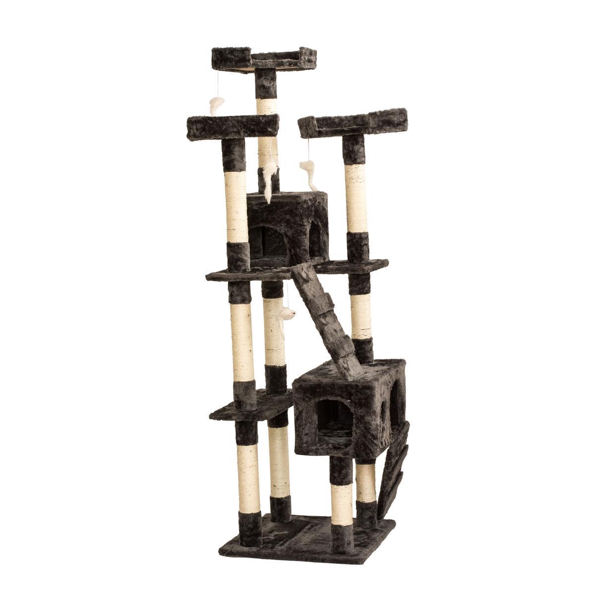 Arbre A Chat Polyester Mdf Gris Beige Arbres A Chat Et Griffoirs La Foir Fouille Arbre A Chat Polyester Mdf Gris Beige Arbres A Chat Et Griffoirs La Foir Fouille