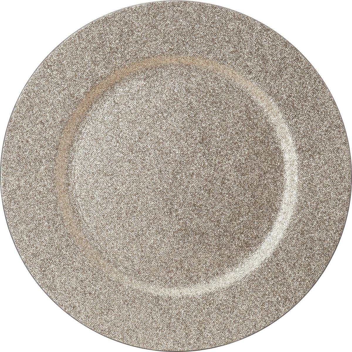 Sous-assiette pailletée - ø 33 cm - Or