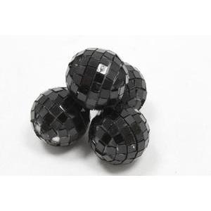 4 mini-boules à facettes - ø 3.5 cm - Différents coloris - Noir