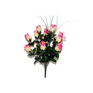 Piquet 14 roses - Hauteur 50 cm - Rose