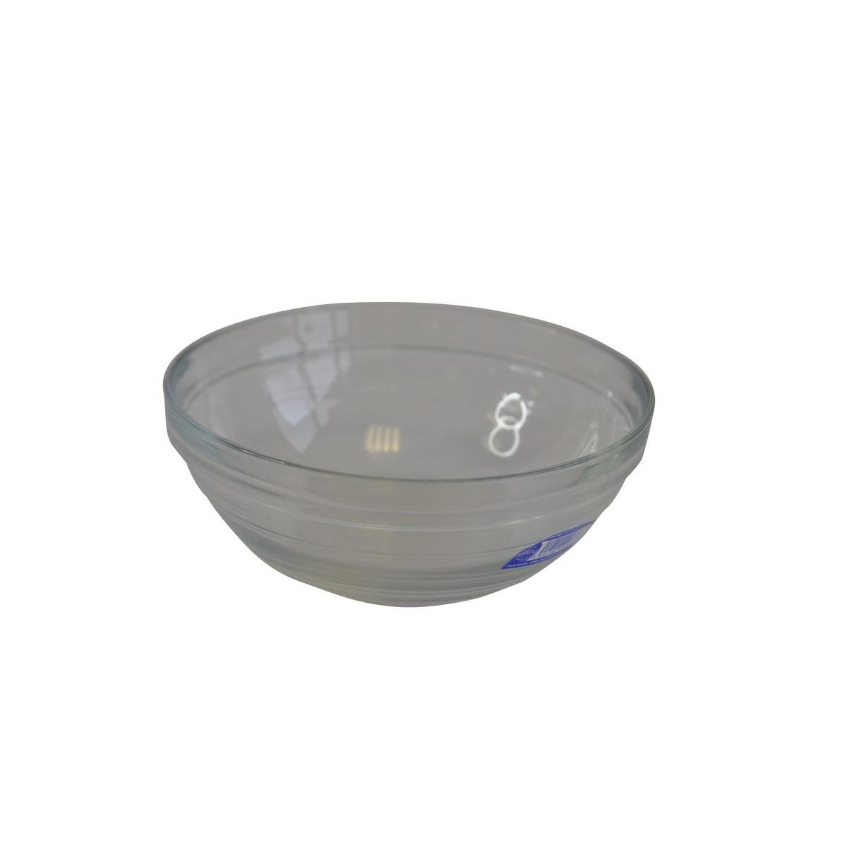 Lot de 4 ramequins en verre - Diamètre 8,5 cm - Blanc transparent