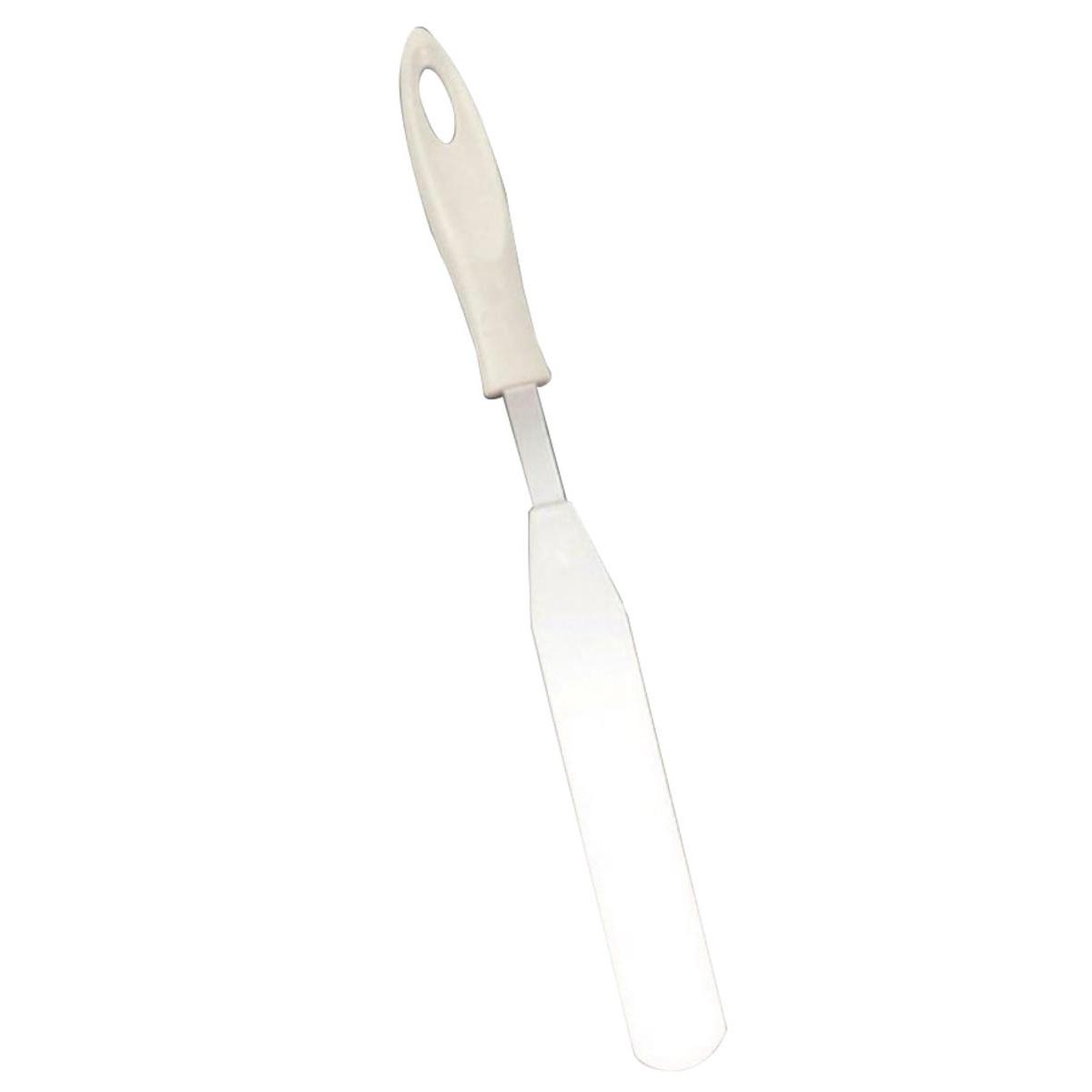 Spatule à crêpes - Acier inoxydable - 34,8 x 5 cm- Blanc et gris Spatule à crêpes - Acier inoxydable - 34,8 x 5 cm- Blanc et gris