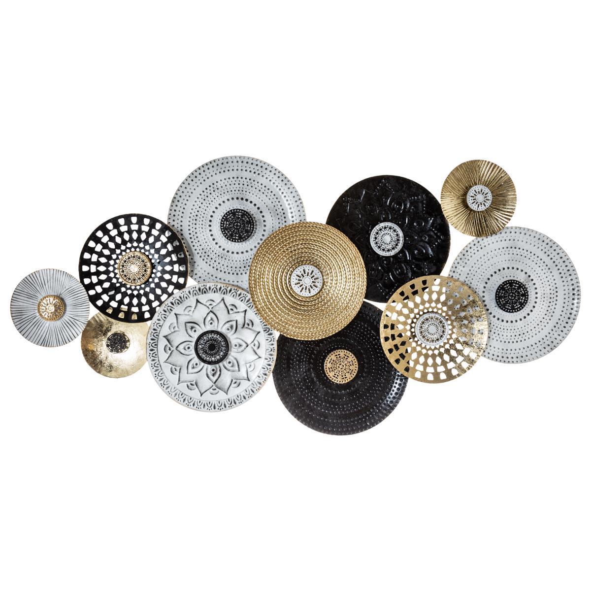 Deco Murale En Metal Feuilles 30 X 80 Cm Decoration Murale A Suspendre La Foir Fouille