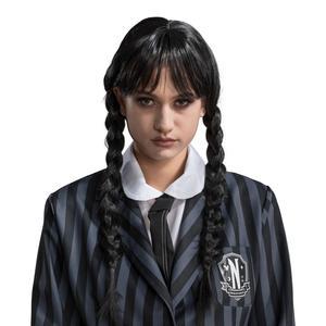 Perruque Mercredi Addams - Taille adulte