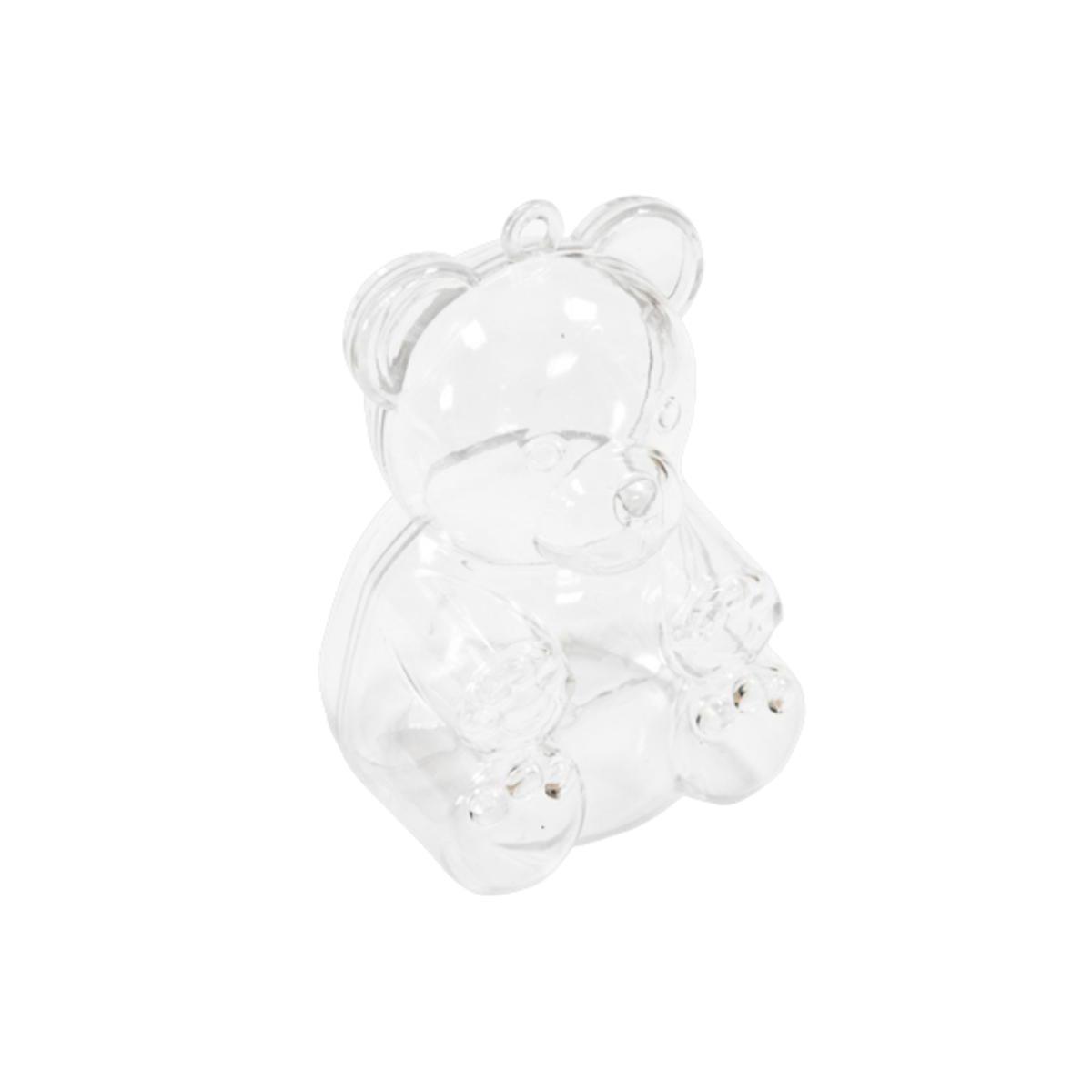 Lot De 4 Boites En Forme D Ourson Plastique Blanc Contenants Et Rubans La Foir Fouille