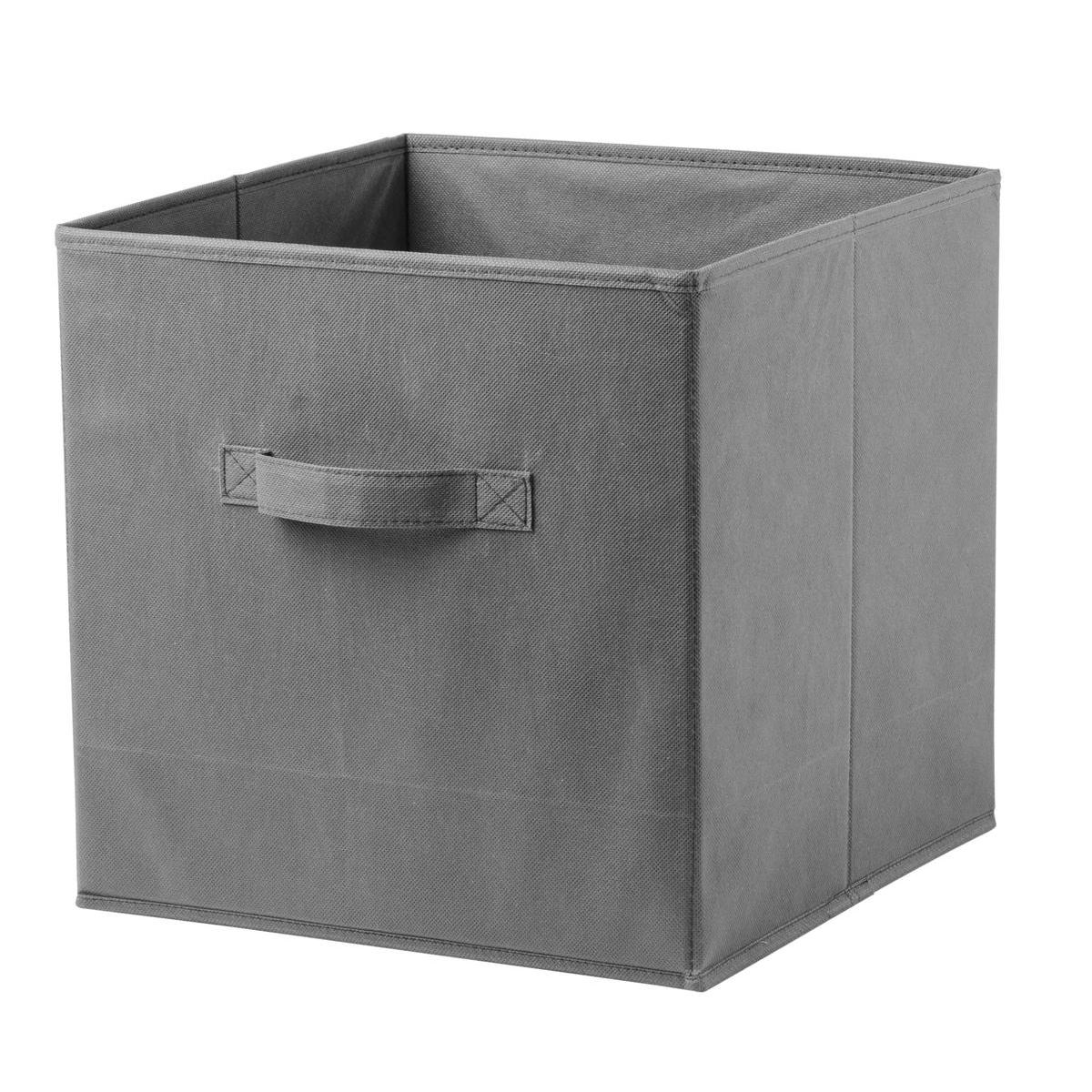 Cube de rangement - Polyester - 31 x 31 x 31 cm - Bleu, Gris, Rose ou Noir Cube de rangement - Polyester - 31 x 31 x 31 cm - Bleu, Gris, Rose ou Noir
